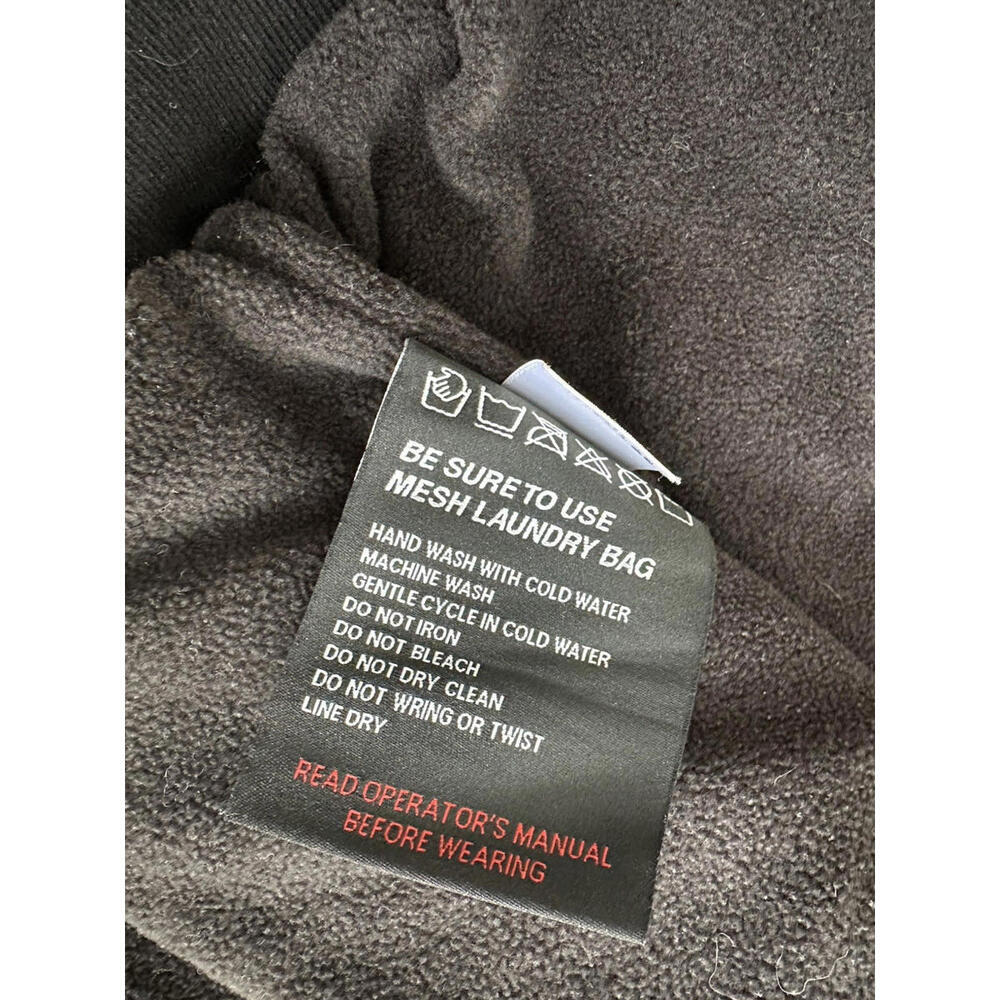 ORORO Heated Fleece Full Zip Hoodie Mens M Black Sweatshirt No Battery EUC - Picture 7 of 8